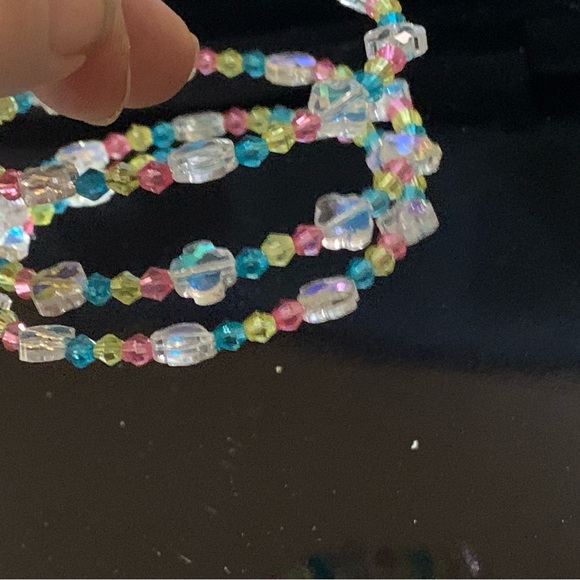 Easter glass beaded coil bracelet (Hand Crafted) - Picture 4 of 4